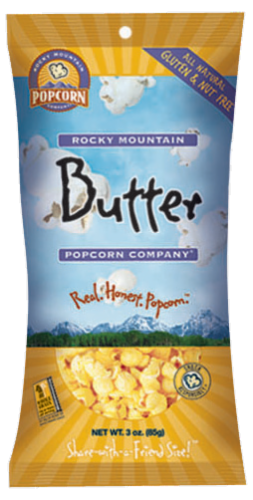 Rocky Mountain Popcorn Butter Popcorn Perspective: front