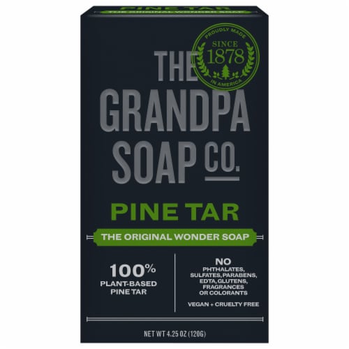 The Grandpa Soap Co Original Pine Tar Wonder Soap Perspective: front