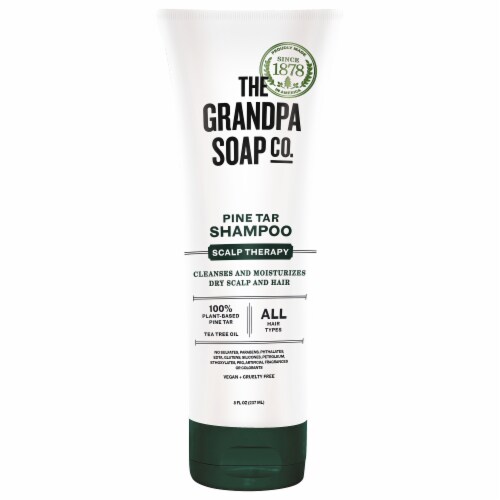 The Grandpa's Soap Co. Pine Tar Shampoo Perspective: front