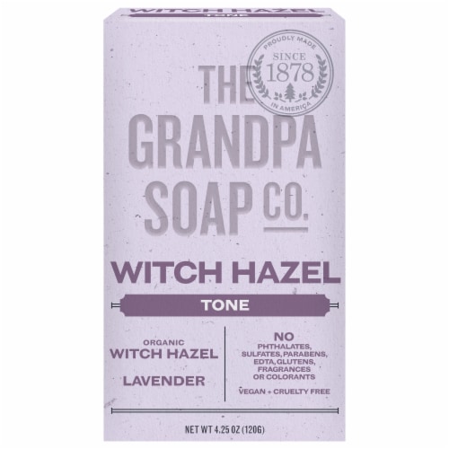 Grandpa's Witch Hazel Bar Soap Perspective: front