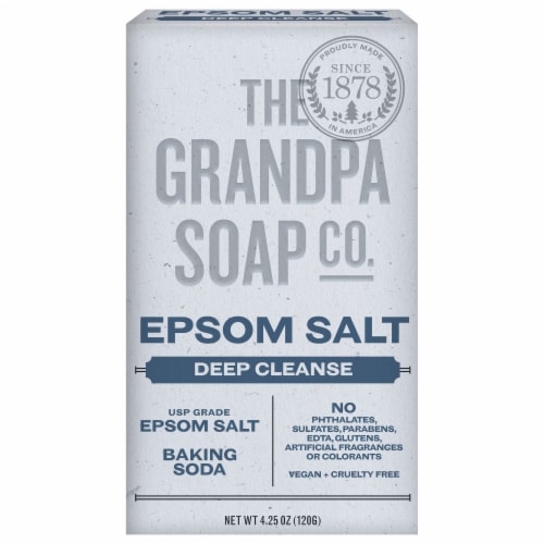 Grandpa's Epsom Salt Bar Soap Perspective: front
