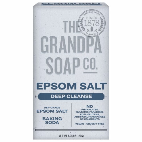 Grandpa's Epsom Salt Bar Soap Perspective: front