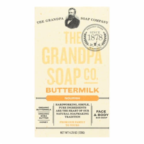 Grandpa Soap Soap - Buttermilk - 4.25 oz Perspective: front