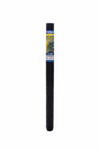 Tenax 3/4 In. x 3/4 In. Mesh 7 Ft. x 100 Ft. Black Plant & Pond Net 2A140066 Perspective: front