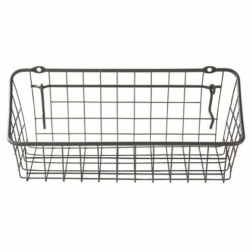 Spectrum Pegboard & Wall Mount Basket - Grey Perspective: front