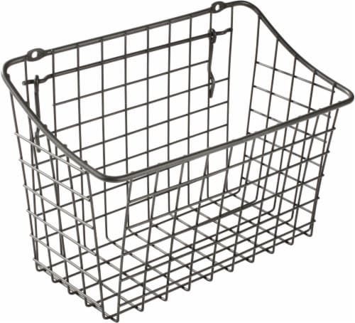 Spectrum Pegboard & Wall Mount Basket - Gray Perspective: front