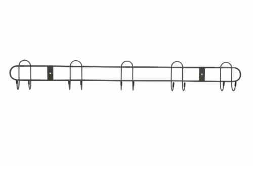 Spectrum Wall Mount 10-Hook All-Purpose Rack - Industrial Gray Perspective: front