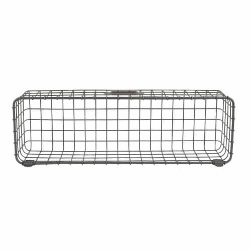 Spectrum Vintage Wall Mount Tray - Gray Perspective: front