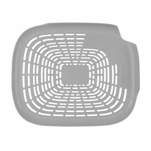 Tovolo Prep N Rinse Flat Colander - Gray Perspective: front