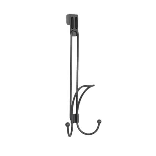 Spectrum Wilson Over the Door Single Hook - Industrial Gray Perspective: front