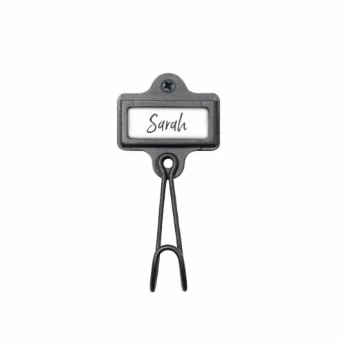Spectrum Vintage Living Wall Mount Single Hook - Industrial Gray Perspective: front