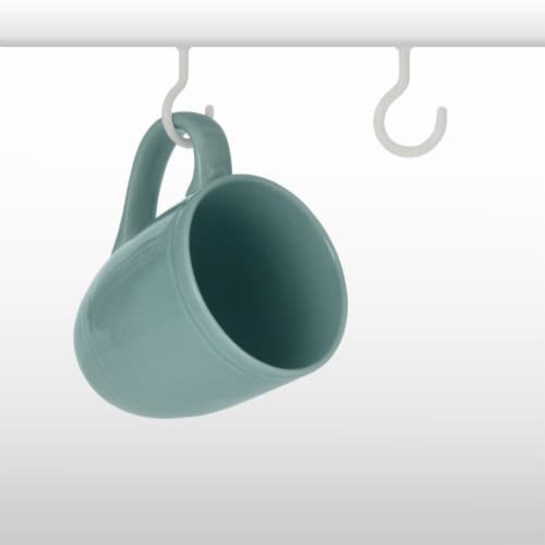 Spectrum Screw Mount Cup Hooks - White Perspective: front