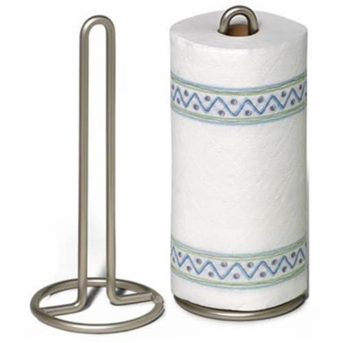 Spectrum Diversified 41078 Paper Towel Holder - Satin Nickel Perspective: front