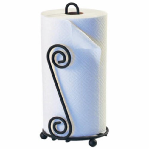 Spectrum Diversified 44410 Paper Towel Holder - Black Perspective: front