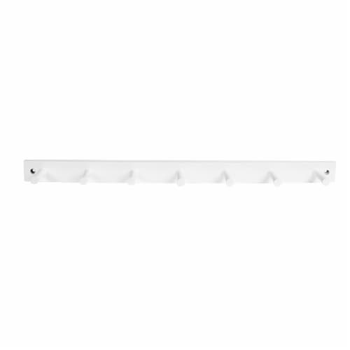 Spectrum Wall Mount Wood Rack - White Perspective: front