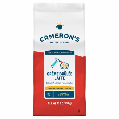 Cameron's Coffee Crème Brulee Lattee Light Roast Ground Coffee - 12oz Perspective: front