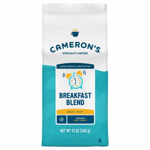 Cameron's Coffee Bag, Breakfast Blend Light Roast Ground Coffee Perspective: front