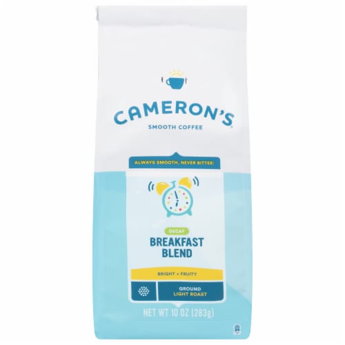 Cameron's Coffee Bag, Decaf, Breakfast Blend Light Roast Perspective: front