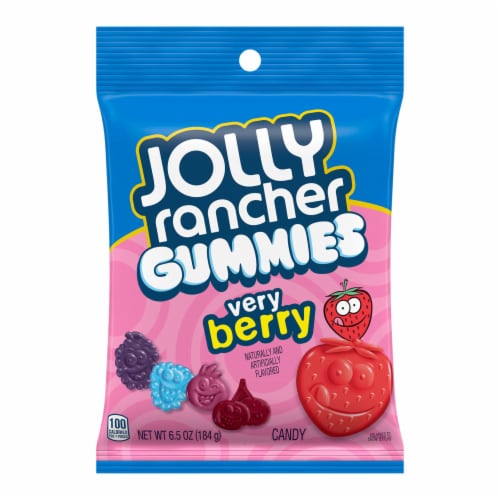 JOLLY RANCHER Gummies Very Berry Fruit Flavored Candy Bag Perspective: front