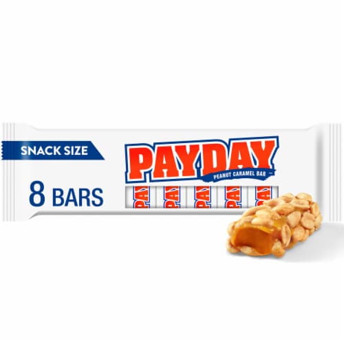 PAYDAY Peanut Caramel Snack Size Candy Bars Perspective: front