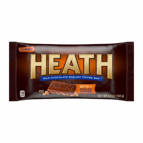 Heath Giant Milk Chocolate English Toffee Bar Perspective: front