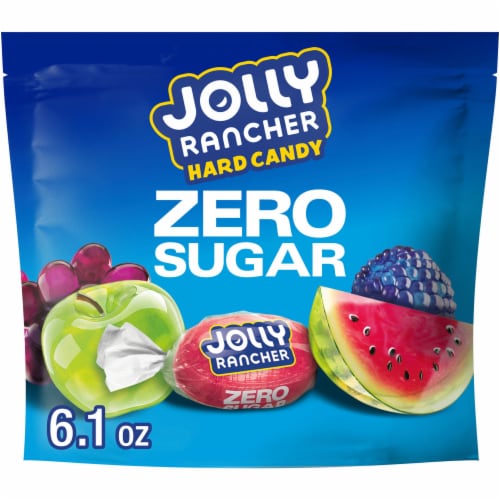 JOLLY RANCHER Zero Sugar Assorted Fruit Flavored Hard Candy Bag Perspective: front