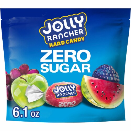 JOLLY RANCHER Zero Sugar Assorted Fruit Flavored Hard Candy Bag Perspective: front
