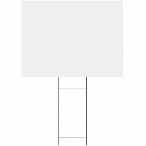 Headline Signs H-frame Corrugated Board - White Plastic Surface - Corrugated, Long Lasting, Rigid, Strong - 1 Each24 Headline Signs H-frame Corrugated Board - White Plastic Surface - Corrugated, Long Lasting, Rigid, Strong - 1 Each24