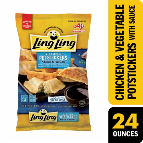 Ling Ling® Chicken & Vegetable Potstickers Perspective: front