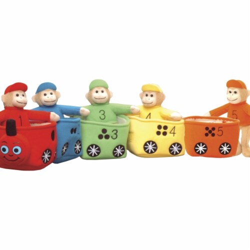 Marvel Education 1532162 Marvel Education Play & Learn Monkey Train, Set of 5 Perspective: front