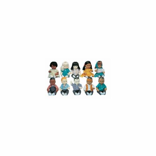 Marvel Education Company Multi-Ethnic School Dolls Set - 10 Pack Perspective: front