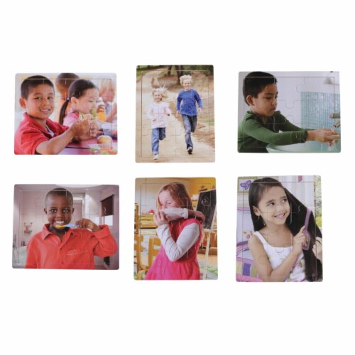 Marvel Education 2025535 Healthy Habits Puzzles - Set of 6 Perspective: front