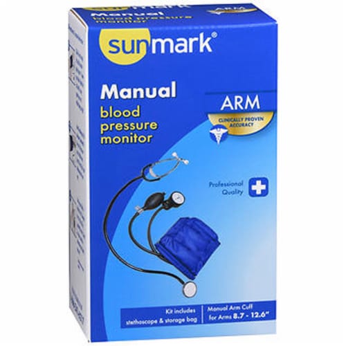 Sunmark Manual Arm Blood Pressure Monitor - Each Perspective: front