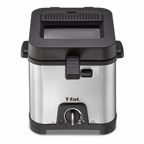 T-fal Compact Deep Fryer - Silver/Black, 1.2 L - Food 4 Less