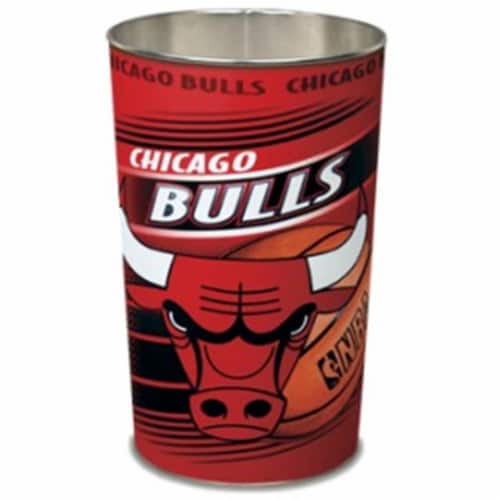 Chicago Bulls Wastebasket 15 Inch Perspective: front