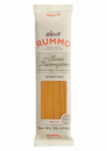 Rummo Spaghetti No. 3 Pasta Perspective: front