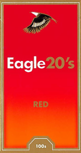 Eagle Red 100s Cigarettes Perspective: front