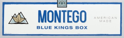 Montego Blue Kings Box Cigarettes Perspective: front