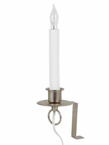 IMC (#CA201PR4) Cambridge Electric Candle w/ 3  Bracket, Pewter - 8  (Qty 1) Perspective: front