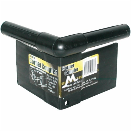 Master Mark Plastics® Black Contractor Landscape Edging Corner Coupler Master Mark Plastics® Black Contractor Landscape Edging Corner Coupler