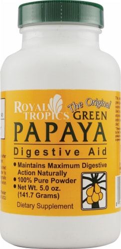 Royal Tropics  The Original Green Papaya Digestive Aid Perspective: front