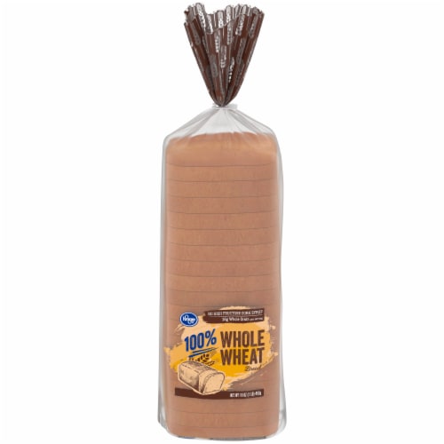 Kroger® Round Top 100% Whole Wheat Bread Perspective: front