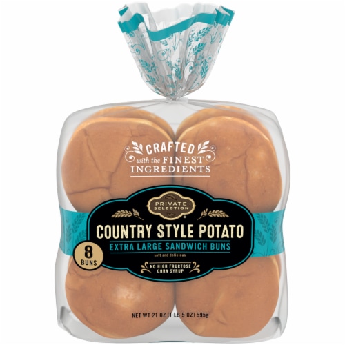 Private Selection® Country Style Potato Extra Large Sandwich Buns Perspective: front