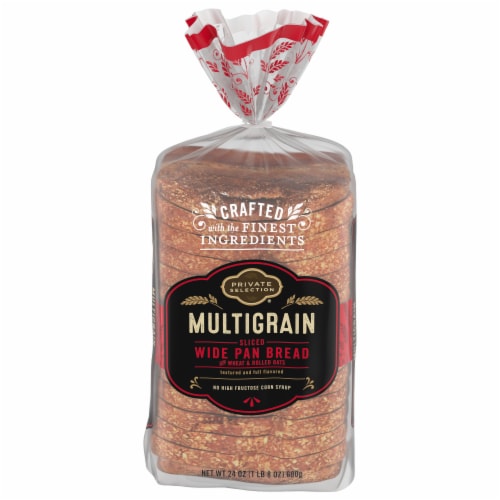 Private Selection® Multigrain Sliced Wide Pan Bread Perspective: front