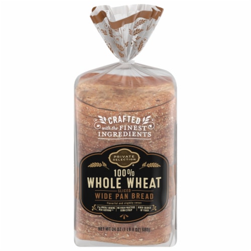 Private Selection® 100% Whole Wheat Sliced Wide Pan Bread Perspective: front