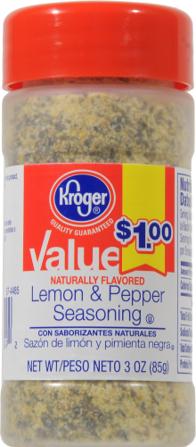 Kroger® Value Lemon Pepper Seasoning Perspective: front