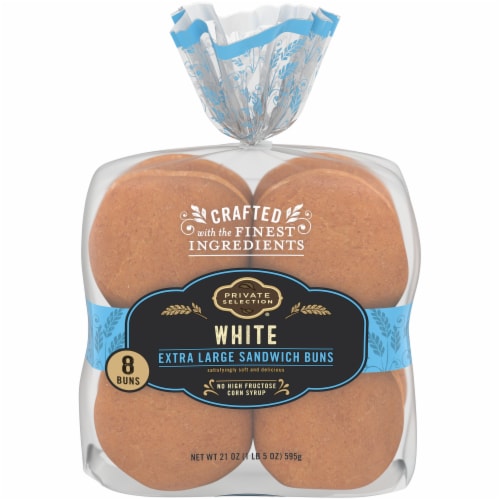 Private Selection® Extra Large White Sandwich Buns Perspective: front