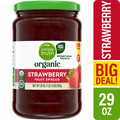 Simple Truth Organic® Strawberry Fruit Spread BIG Deal! Perspective: front