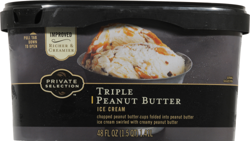Private Selection™ Triple Peanut Butter Ice Cream Tub Perspective: front