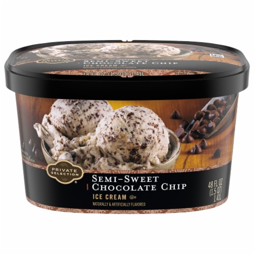 Private Selection® Semi-Sweet Chocolate Chip Ice Cream Tub, 48 oz